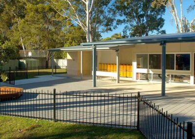 Prep classroom for pre-school children with central service facility